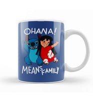 Stitch Ohana Kupa Bardak Porselen