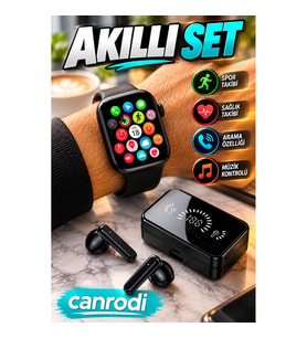 S20 Akıllı Saat ve Bluetooth Kulaklık Seti – Geniş Ekran, Spor ve Günlük Takip Özellikleri