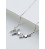 925 Ayar Silver Yıldızlı Gümüş Kolye