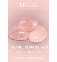 Sertifikalı Tamburlanmış Pembe Kuvars Taşı Kütle 30-35 mm – Sevgi ve Şefkatin Taşı (Çok Renkli)