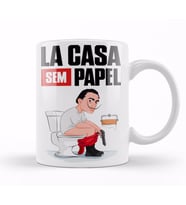La Casa Sem Papel Kupa Bardak Porselen