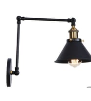 RİOLİGHT RETRO ÜÇ MAFSALLI METAL APLİK (Siyah - Beyaz)
