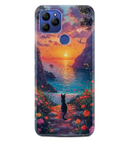 GM 21 Pro Kılıf HD Resim Baskılı Manzara Kedi StKd -096