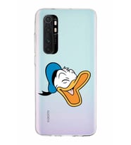 Xiaomi Mi Note 10 Lite Uyumlu Kapak Donald Duck Tasarımlı Şeffaf Silikon Kılıf