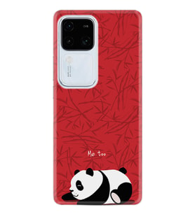 Vivo V30 Kılıf Desenli Silikon Platinium Series Sleeping Panda 1810