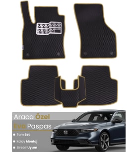 HONDA ACCORD (2018-2024) Uyumlu EVA Paspas Tam Set–Araca Özel,Su Geçirmez,Kolay Montaj