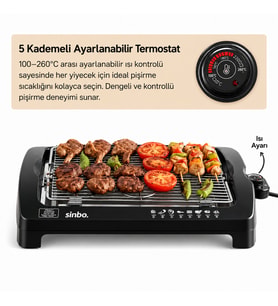 ELEKTRİKLİ IZGARA 2000W SBG-7102 (4915)