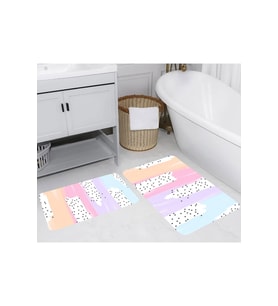 Eliana Home Baskılı 2'li Banyo Paspas Takımı RVG5263