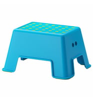 Çocuk , Mavi Renk Tabure IKEA 44x35 Cm Tabure Mavi Renk Çocuk Banyo Tabure Kaymaz Taban