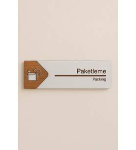 Lucena Paketleme Ofis Oda Kapı İsimliği Yönlendirme Tabelası Levhası Kişiselleştirilebilir