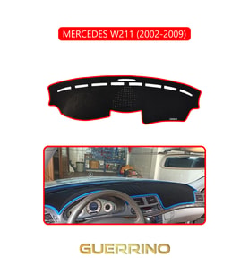 MERCEDES W211 2002-2009TORPİDO KORUMA HALISI KIRMIZI KENAR