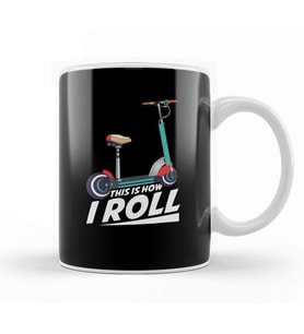 This Is How I Roll Cute & Funny Scooter Lover Pun Kupa Bardak Porselen