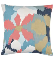 IKEA GAFFELFIBBLA beyaz-koyu mavi 50x50 cm kırlent kılıfı