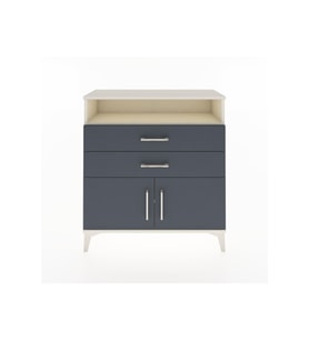 Arges Şifonyer 2 Raflı 2 Çekmeceli 2 Kapaklı 88x30x96 Aytaşı-Antrasit