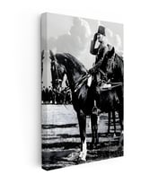 Kanvas Tablo Atatürk At Üstünde Selam Atatürk Tablosu Ev Ofis Duvar Dekoru