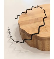 Monalisa Home Sporcu Modern Zikzak Metal Taç