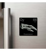 Dysprosium (Disprozyum) Elementi – Buzdolap Magneti – 9x9 cm