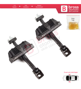 BMW 3 Serisi E46 Compact E46/5 2001-2005 3-Kapı 51218265545 İçin 2 EA Sağ ve Sol Kapı Gergi Yayı