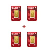 Nadir Gold 24 Ayar 4 Gram Külçe Altın (4 Adet 1 Gram Külçe Altın )