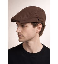 Clean Form Flat Cap – Mocha Stone Tokalı Kasket (Kahverengi)