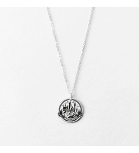 Kişiye Özel 925 Ayar Gümüş Harry Potter Hogwarts Kolye