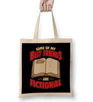 Bookworm Some Of My Best Friends Are Fictional Bez Çanta Uzun Saplı