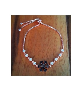 Bella Gloria Kartanesi Rose Gümüş Bileklik (GB00310)