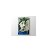 DBSanatevi Pablo Picasso - Donna Con Capello Verde Tablo 40 X 30 Cm