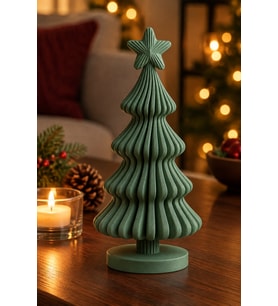 Oluklu Spiral Ağaç — Modern Noel Ağacı