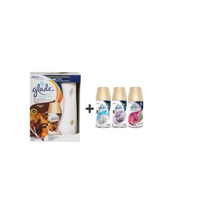 Glade Otomatik Sprey X Oryantal Oud X Temiz Çarşaf Ferahlığı X Lavanta Ferahlığı X Meyve & Çiçek Buketi = 3 X 269 Ml