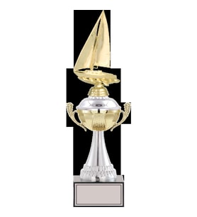 ODAK KUPA - Figürlü Kupalar - Yelken Figürlü Kupalar FG-046 A - 39 cm