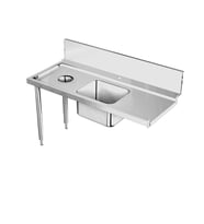 Electrolux Professional BHRPTBH16L Ön Yıkama Tezgahı+evye (500x400mm)+boşaltma Deliği Soldan>sağa 1600-konveyörlü Tip ,865426