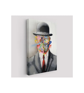 Rene Magritte Ünlü Resim “İnsanın Oğlu” Graffiti Pop Art Tablosu-6316