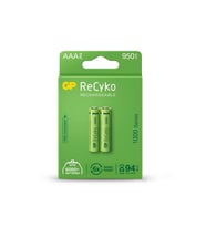 GP AAA 950 mAh Şarjlı İnce Kalem Pil 2'li Paket GP100AAHCEMTR-2GB