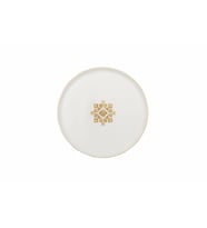 Porland Arabesque Desen1 Düz Tabak 21 cm 04ALM005995 (Beyaz)