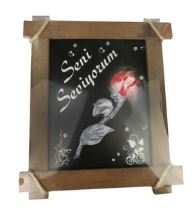 Hediyelik Pano Güllü Seni Seviyorum 30 cm-