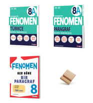 Fenomen LGS 8. Sınıf 2027 A Serisi Türkçe Paragraf ve Her Güne Bir Paragraf Soru Bankası 3lü Set + Telefon Standı