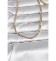 CM 14K Gold Renk Yılan Zincir Model 60 cm Kadın Kolye TJ-BKO10995