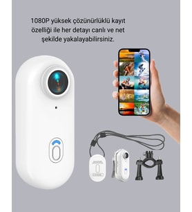 1080P Suya Dayanıklı Aksiyon Spor Kamerası 120° Geniş Açı Wifi Destekli