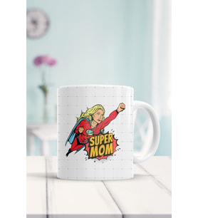 Super Mom Baskılı Kupa Bardak