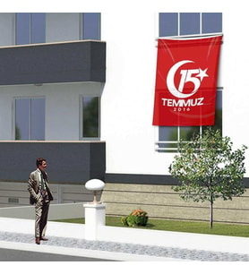 15 Temmuz Demokrasi Bayramı Kutlama Sancağı - 1,5x2,25metre Okul Bayrağı, Tören, Hatıra Bayrak