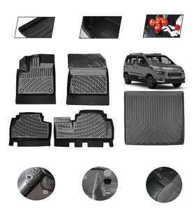 Citroen Berlingo Seperatörsüz 2022 Model 4D Bagaj Paspas Set
