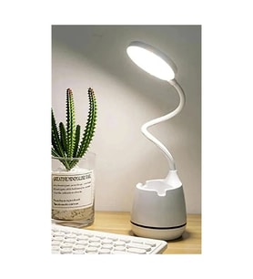 auhma Atl-5 Şarjlı Dokunmatik 24 Led Çalışma Okuma Işığı Masa Lambası Beyaz