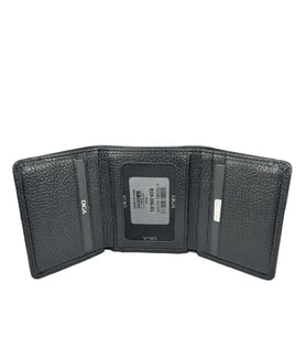 Diga 829 Hakiki Deri Üç Kat Cüzdan Siyah (DENIM)