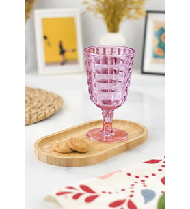 Allegra Mürdüm Kadeh Bardak - 450 Ml Tekli Akrilik Malzeme - Cam Değildir Kırılmaya Dayanıklı