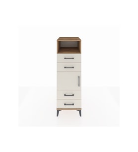 Kronos Dolap 2 Raflı 4 Çekmeceli Tek Kapaklı 44x59x134 Çam-Aytaşı