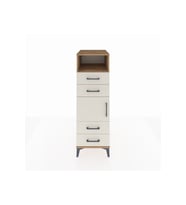 Kronos Dolap 2 Raflı 4 Çekmeceli Tek Kapaklı 44x59x134 Çam-Aytaşı