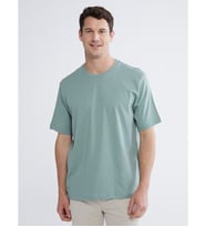 LCWAIKIKI Classic Yeşil %100 Pamuk Regular Fit Basic Tişört