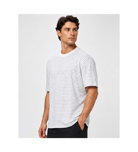 Mavi M0613317-86623 Mavi Çizgili Sky Captain Tişört Erkek T-Shirt
