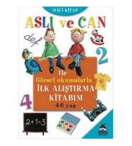 Aslı ve Can ile Görsel Okumalarla İlk Alıştırma Kitabım - Mavi Kitap (4-6 yaş)